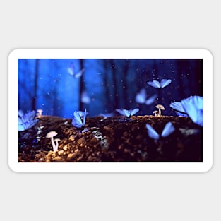 Enchanting Butterfly Blur Sticker